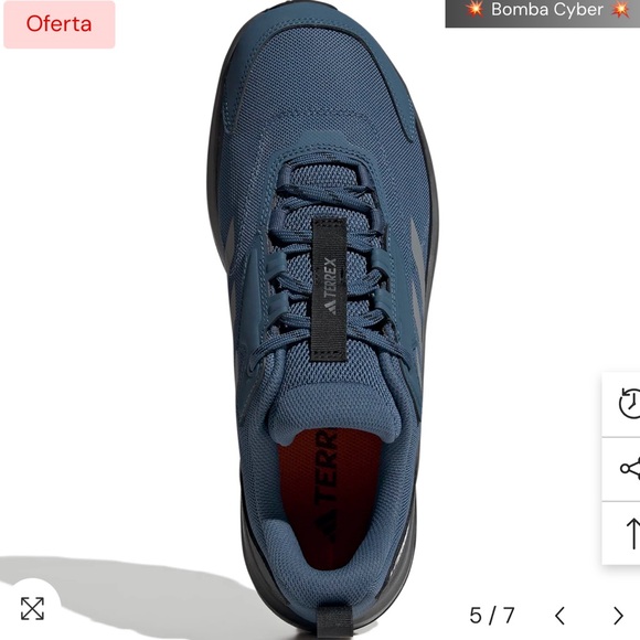 Adidas Terrex Navy and Gray Trail Shoes - Picture 4 of 7